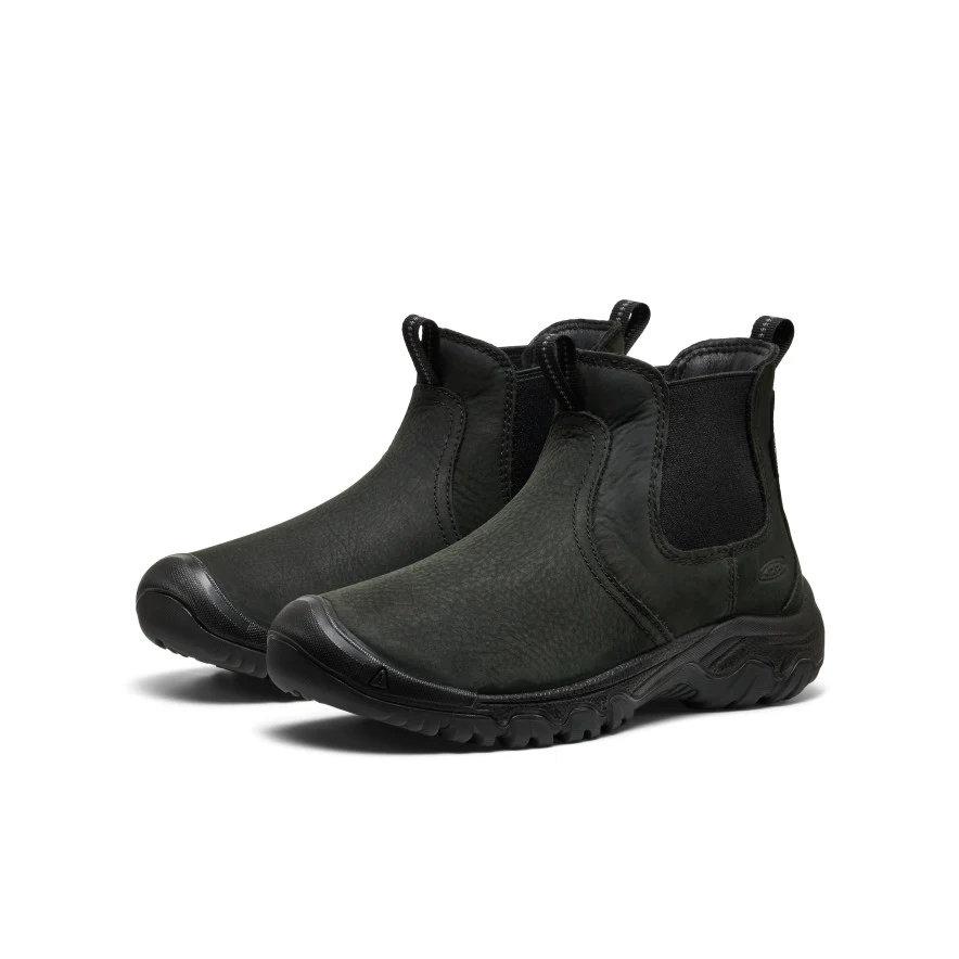Women's Greta II Waterproof Chelsea  |  Black/Black - Image 2