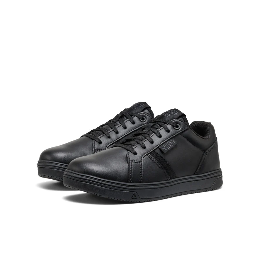 Women's Kenton WTX Work Shoe (Soft Toe)  |  Black/Black - Image 2