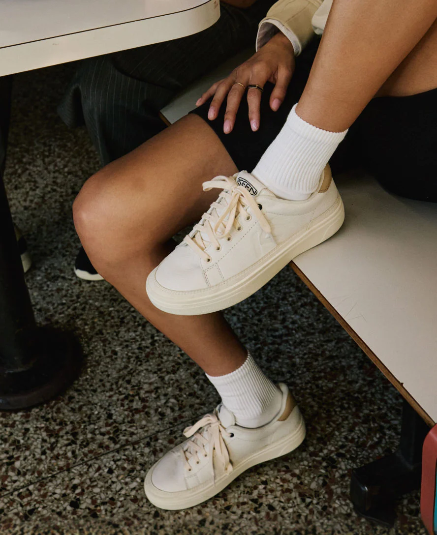 Women's KM1 Leather Sneaker  |  Black/Birch - Image 8