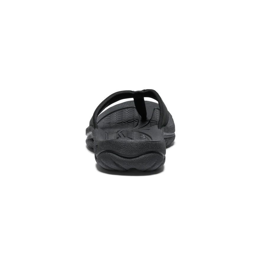 Women's Kona Leather Flip-Flop  |  Black/Vapor - Image 5