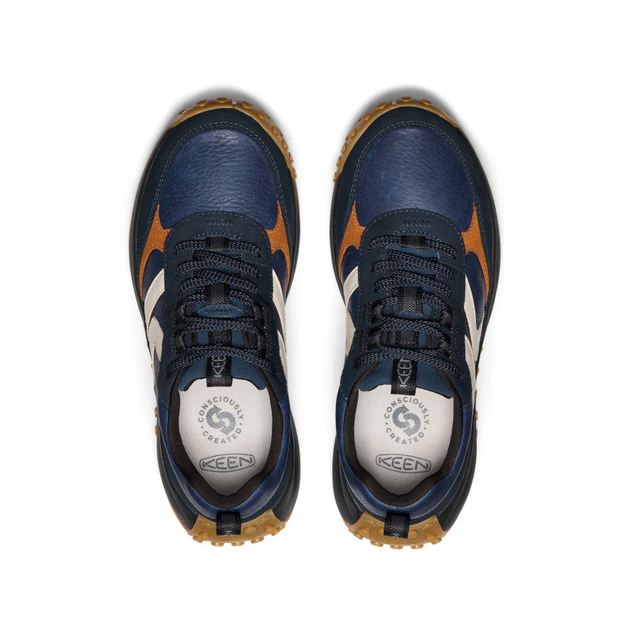Women's KS86 Leather Sneaker  |  Sky Captain/Birch - Image 4
