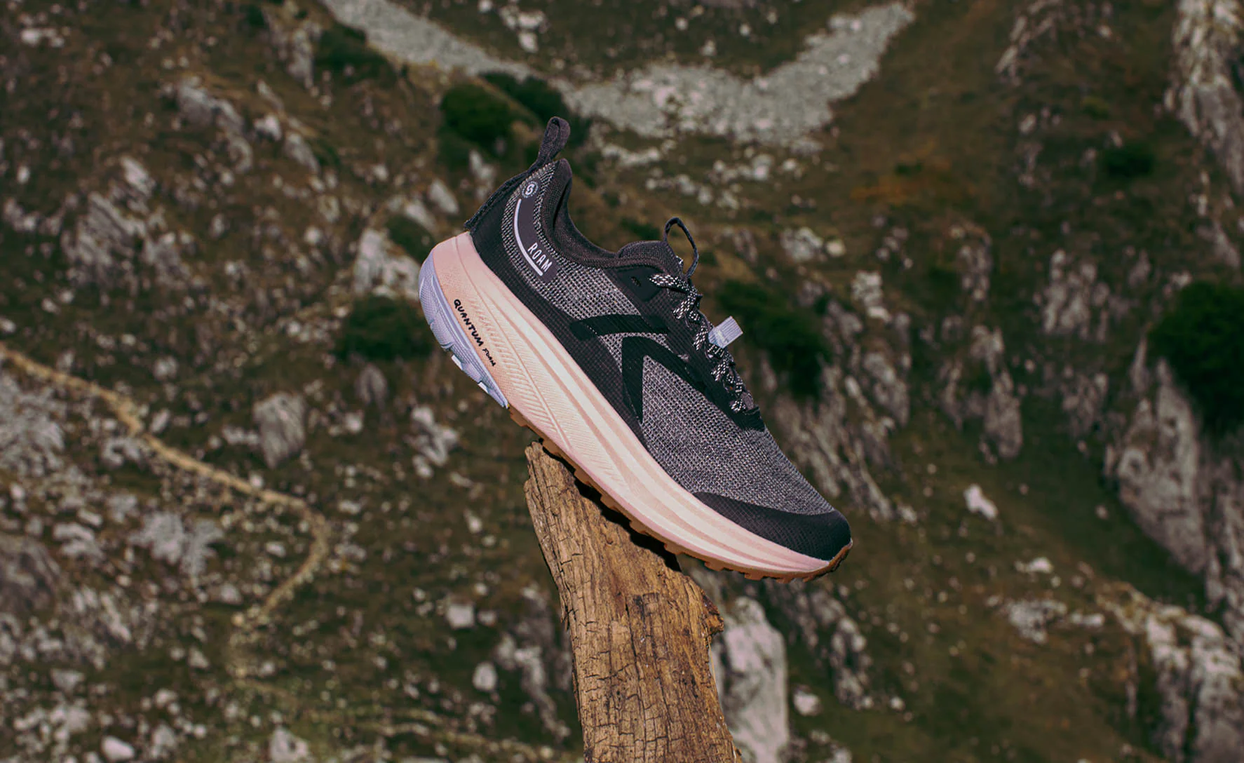 Women's Roam Trail Running Shoe  |  Magnet/Ballad Blue - Image 7