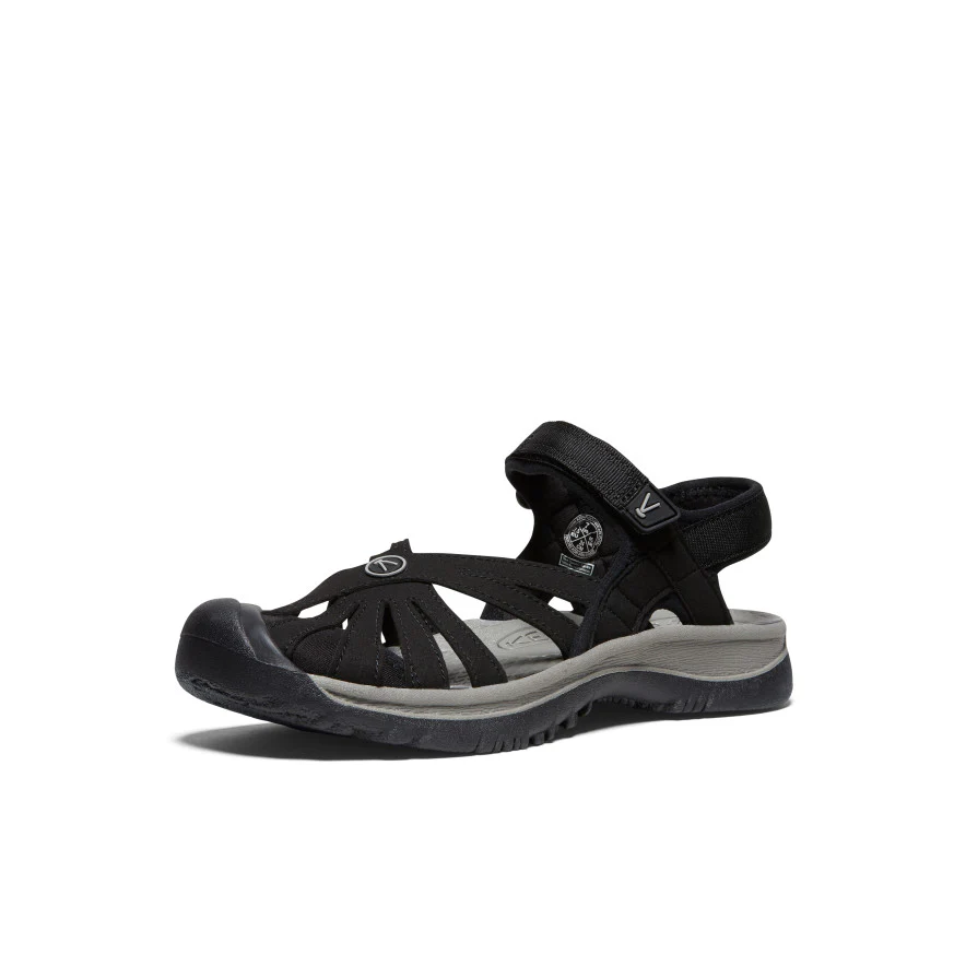 Women's Rose Sandal  |  Black/Neutral Gray - Image 3