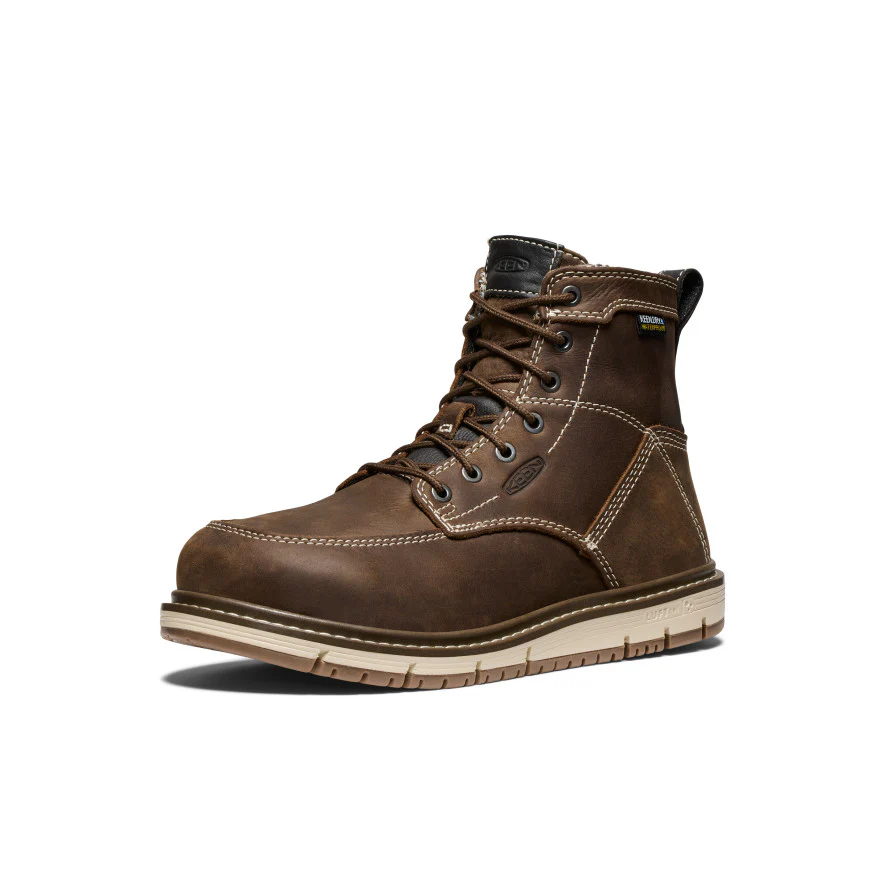 Women's San Jose 6" Waterproof Boot (Aluminum Toe)  |  Cascade Brown/Gum - Image 3