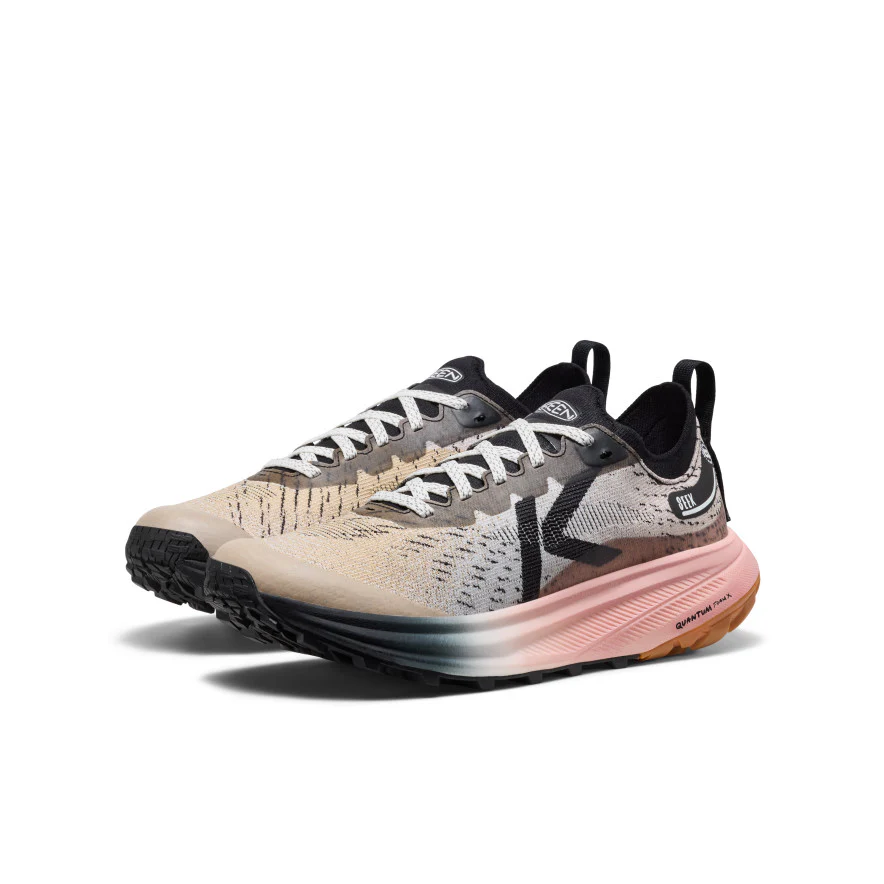 Women's Seek Trail Running Shoe  |  Black/Sunset Sand - Image 2
