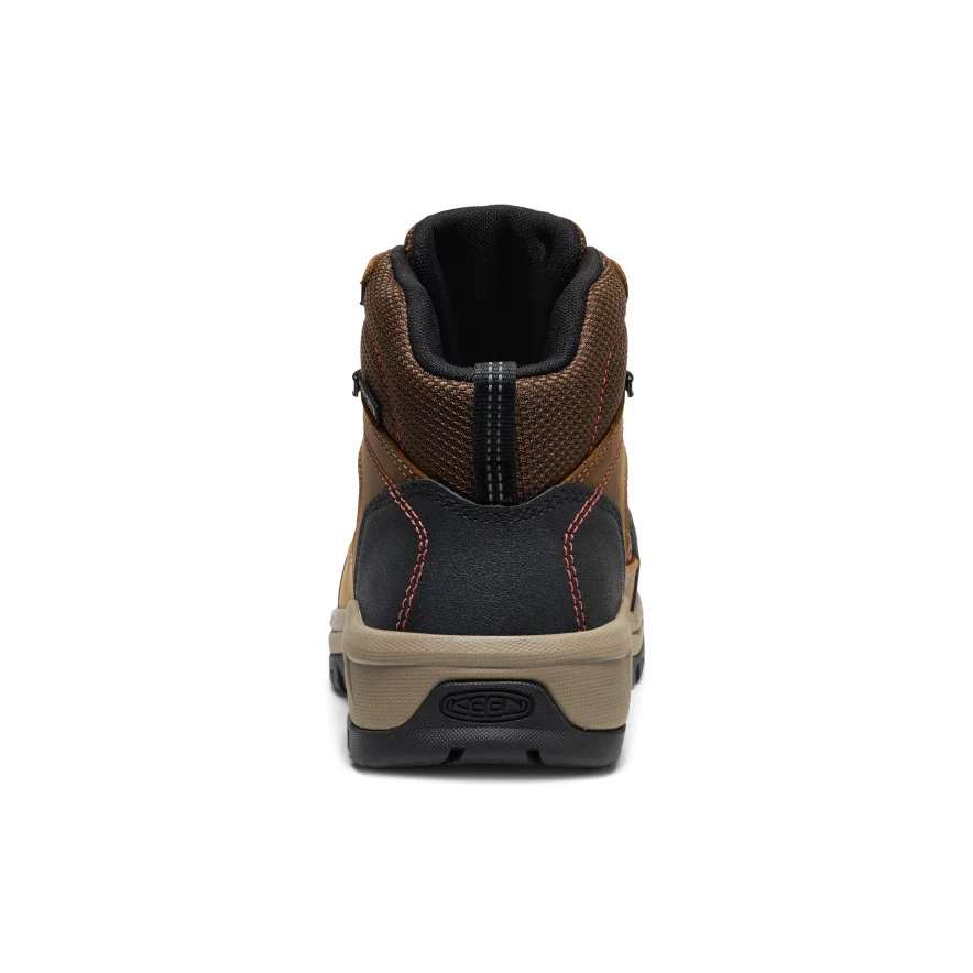Women's Skokie Waterproof Work Boot (Carbon Toe)  |  Bison/Black - Image 5
