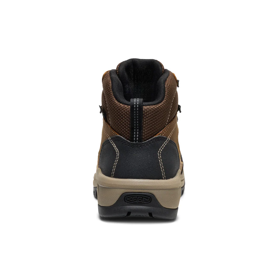 Women's Skokie Waterproof Work Boot (Soft Toe)  |  Bison/Black - Image 5