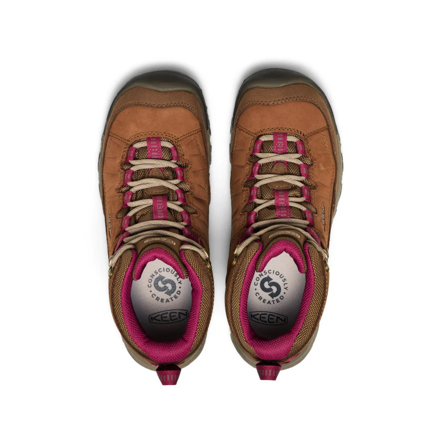 Women's Targhee IV Waterproof Hiking Boot  |  Bison/Beaujolais - Image 4