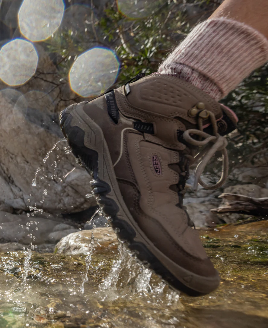 Women's Targhee IV Waterproof Hiking Boot  |  Bison/Beaujolais - Image 8