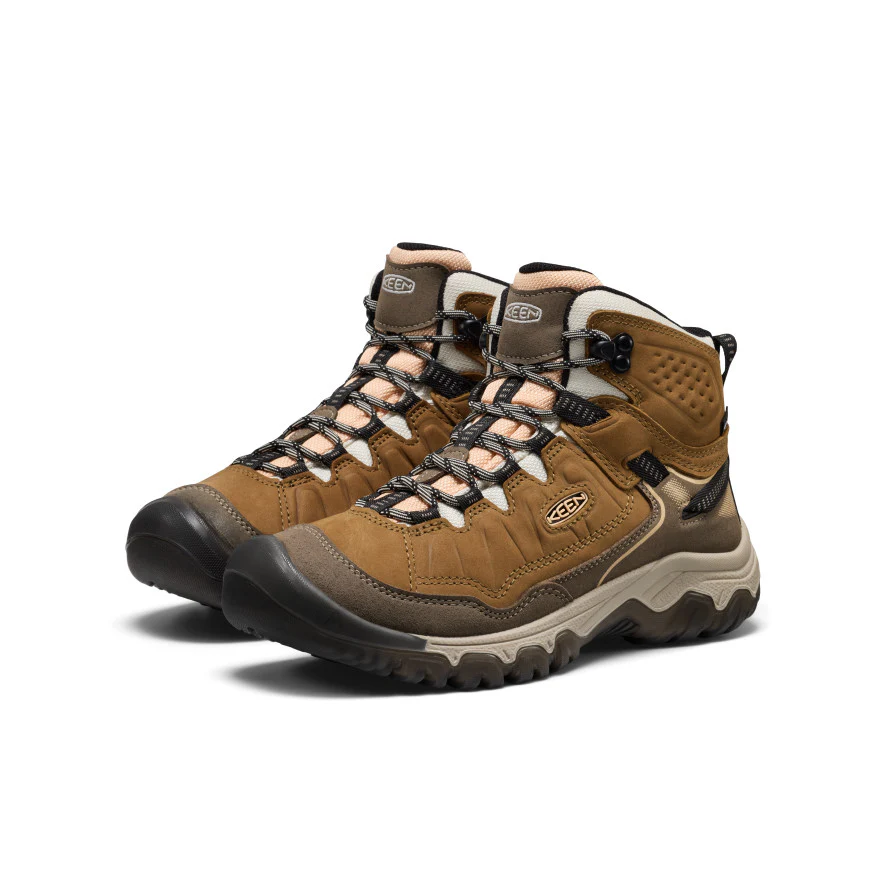 Women's Targhee IV Waterproof Hiking Boot  |  Coyote/Peach Fuzz - Image 2
