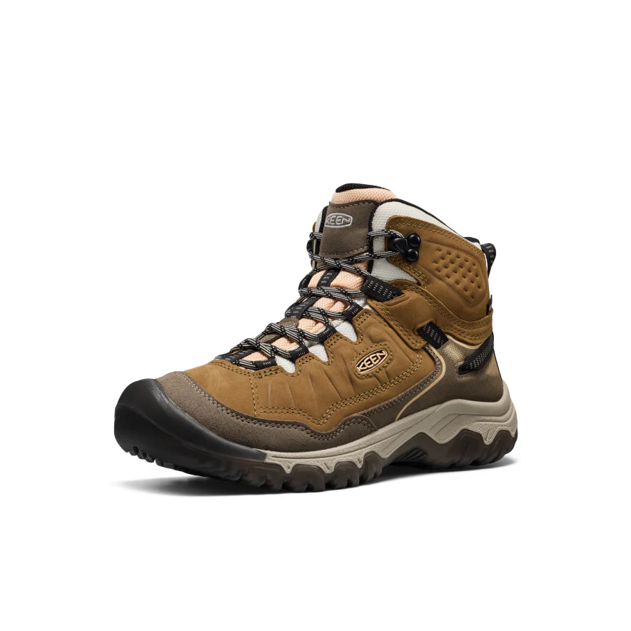 Women's Targhee IV Waterproof Hiking Boot  |  Coyote/Peach Fuzz - Image 3
