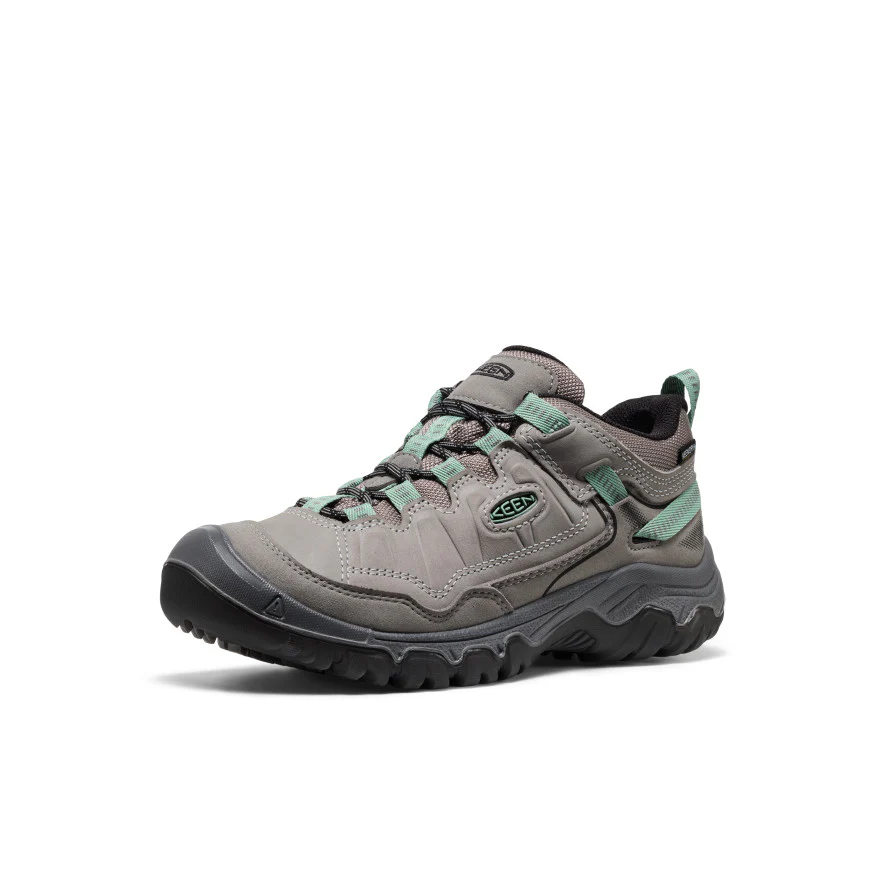 Women's Targhee IV Waterproof Hiking Shoe  |  Alloy/Granite Green - Image 3