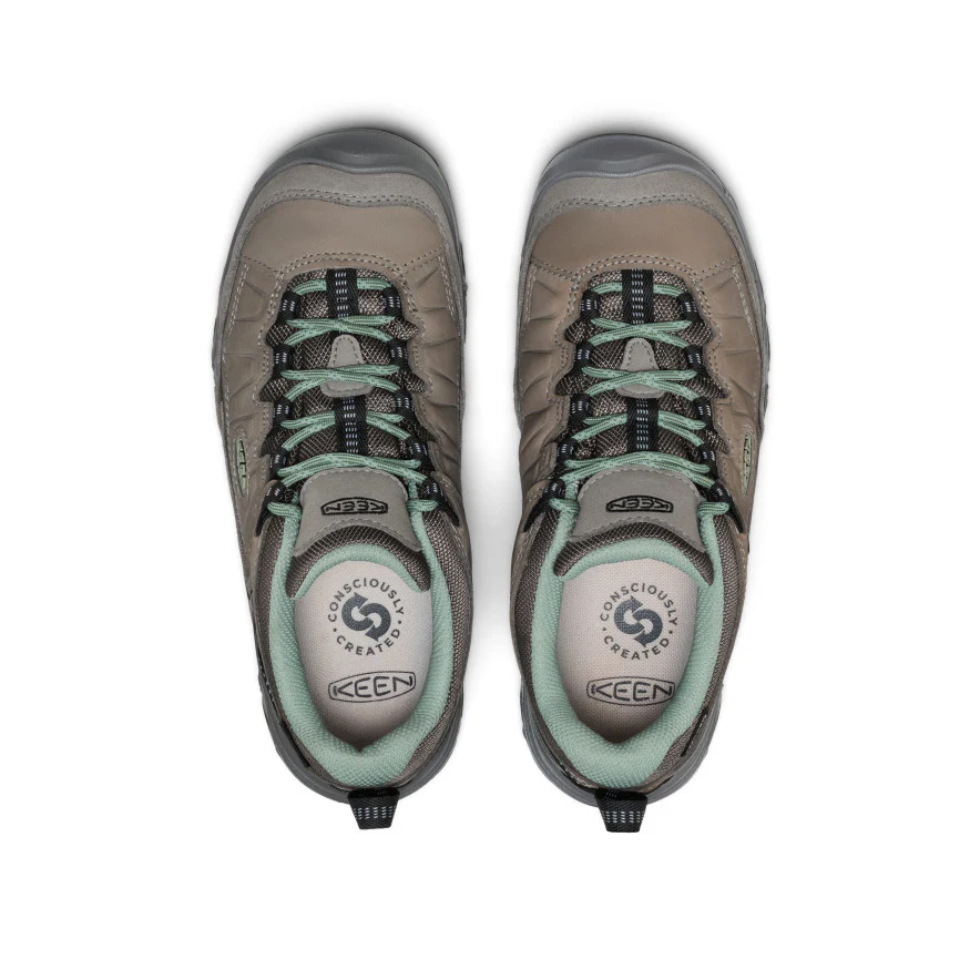 Women's Targhee IV Waterproof Hiking Shoe  |  Steel Grey/Lily Pad - Image 4