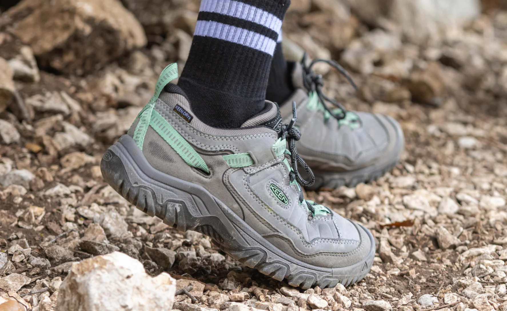 Women's Targhee IV Waterproof Hiking Shoe  |  Steel Grey/Lily Pad - Image 7