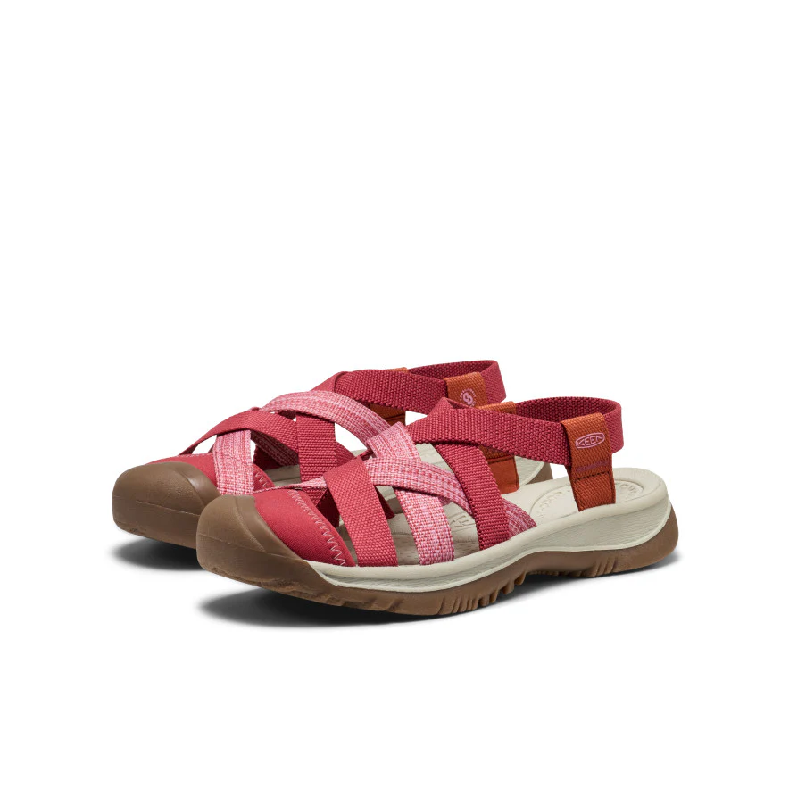Women's Whisper Lattice Sandal  |  Garnet/Burnt Brick - Image 2