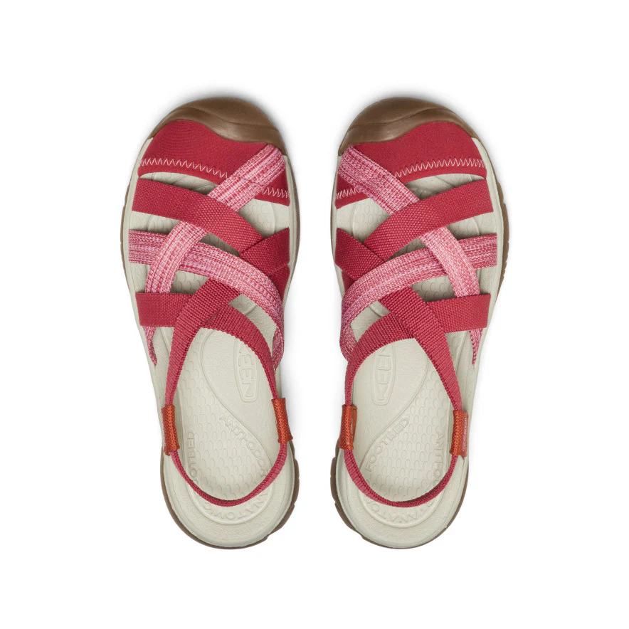 Women's Whisper Lattice Sandal  |  Garnet/Burnt Brick - Image 4
