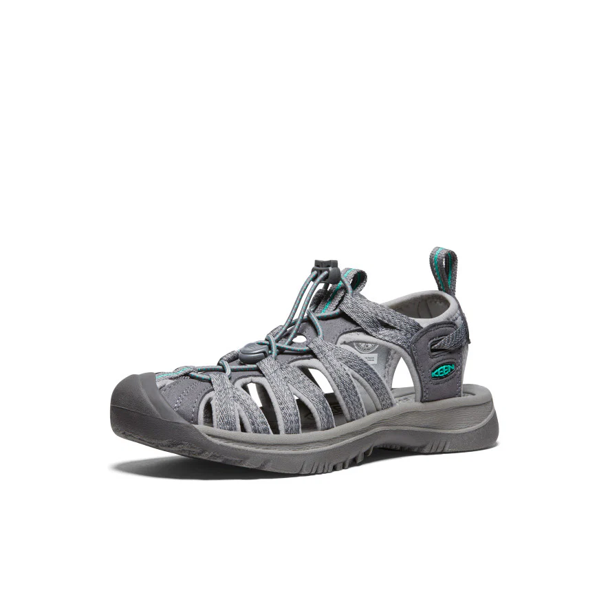 Women's Whisper  |  Medium Grey/Peacock Green - Image 3