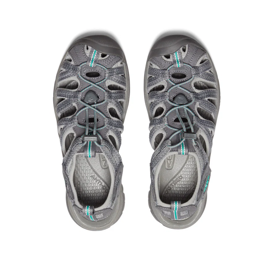 Women's Whisper  |  Medium Grey/Peacock Green - Image 4